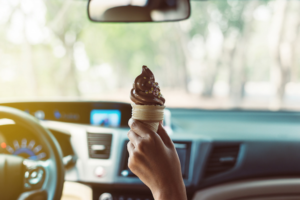 Driving with Ice Cream in Hand | Thom's Four Wheel Drive and Auto Service in Chicago, IL